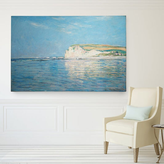 Claude Monet Low Tide at Pourville Coastal Impressionist Oil Painting