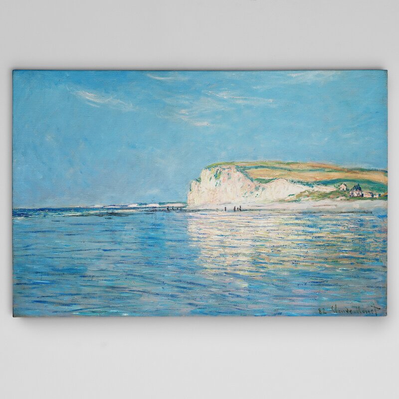 Claude Monet Low Tide at Pourville Coastal Impressionist Oil Painting
