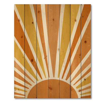 Vibrant Orange Sunburst Oil Painting for Bright and Minimalist Home D√©cor