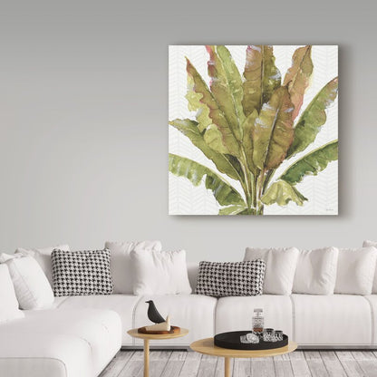 Lush Green Abstract Oil Painting
