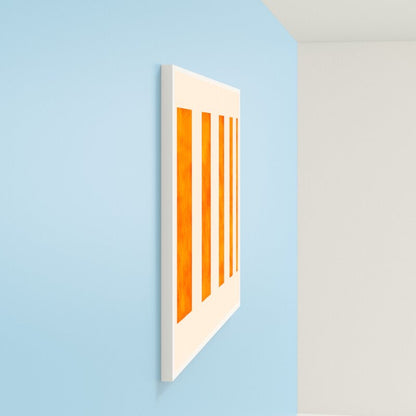 Vibrant Orange Modern Art Painting for Contemporary Home Decor