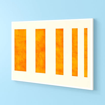 Vibrant Orange Modern Art Painting for Contemporary Home Decor