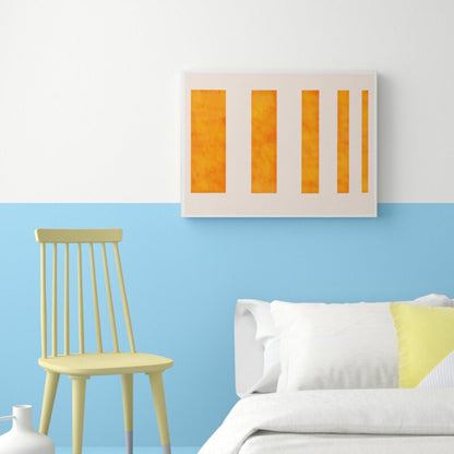Vibrant Orange Modern Art Painting for Contemporary Home Decor