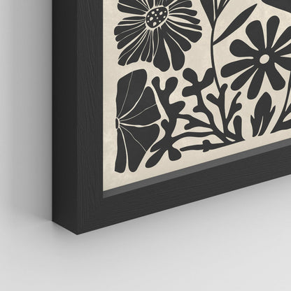 Modern Black and White Botanical Wall Art Set for Stylish Home Decor