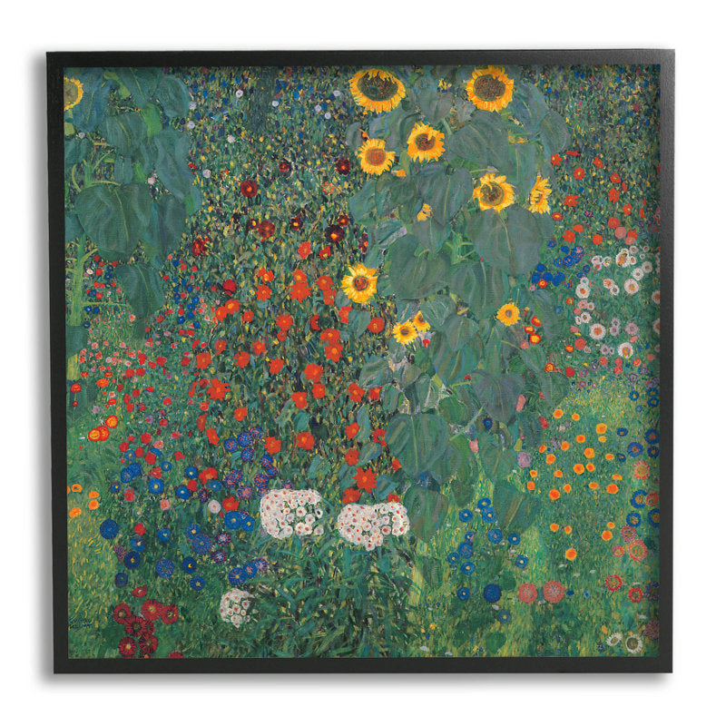 Vibrant Flower Garden Oil Painting