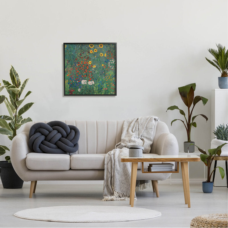 Vibrant Flower Garden Oil Painting