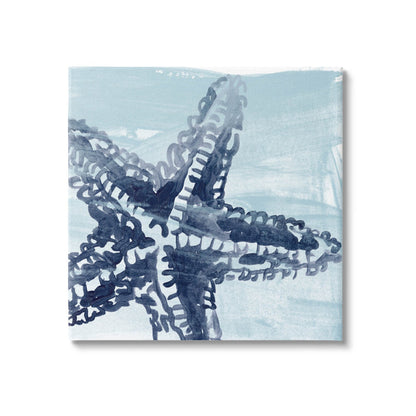 Coastal Serenity Starfish Oil Painting