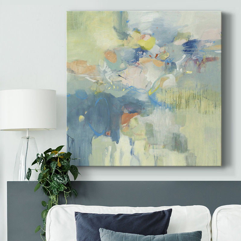 Emotional Abstract Oil Painting for Serene Home Decor