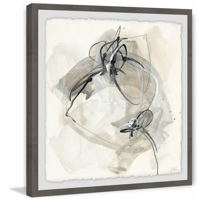 Elegant Monochrome Abstract Oil Painting for Modern Home Decor