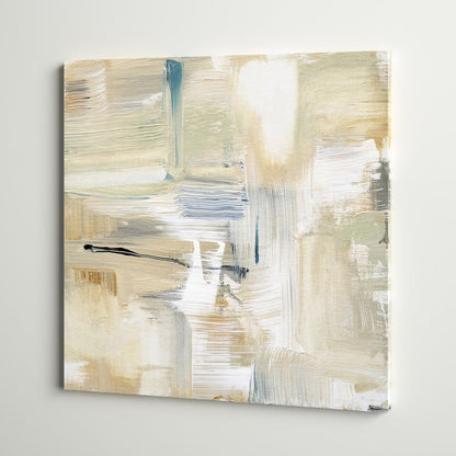 Serene Abstract Mountain Trail Landscape Oil Painting for Home Decor
