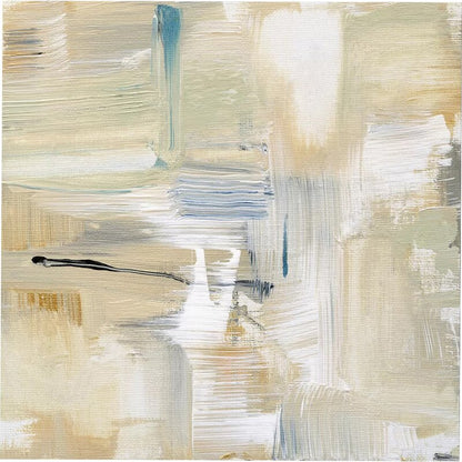 Serene Abstract Mountain Trail Landscape Oil Painting for Home Decor