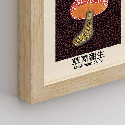 Vibrant Abstract Oil Painting with Mushrooms and Pumpkins