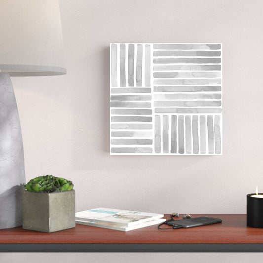 Modern Gray Abstract Oil Painting for Contemporary Home Decor