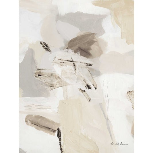 Abstract Neutral Tones Oil Painting for Modern Home Decor
