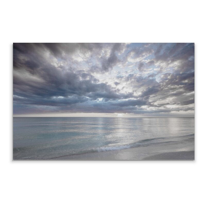 Serene Naples Seascape: Captivating Oil Painting of Tranquil Waters and Dramatic Skies
