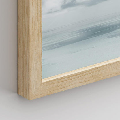 Serene Coastal Scene: Ocean, Beach, and Seagull Art Set