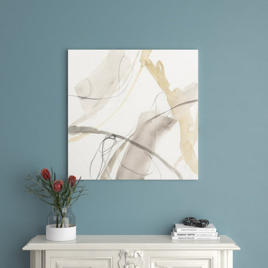 Abstract Neutral Oil Painting for Modern Home Decor and Art Lovers