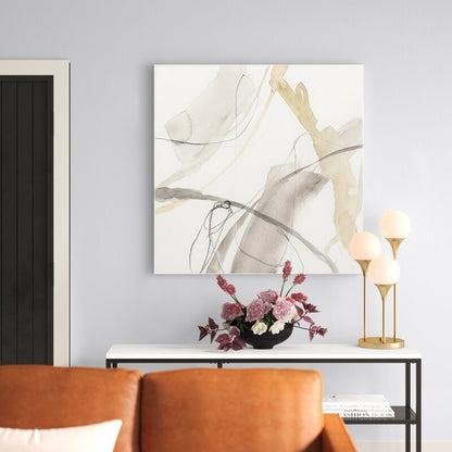 Abstract Neutral Oil Painting for Modern Home Decor and Art Lovers