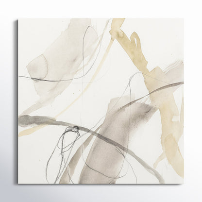 Abstract Neutral Oil Painting for Modern Home Decor and Art Lovers