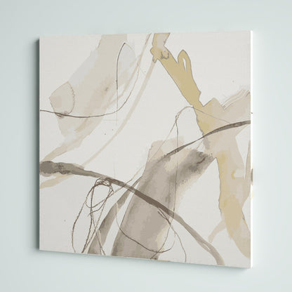 Abstract Neutral Oil Painting for Modern Home Decor and Art Lovers