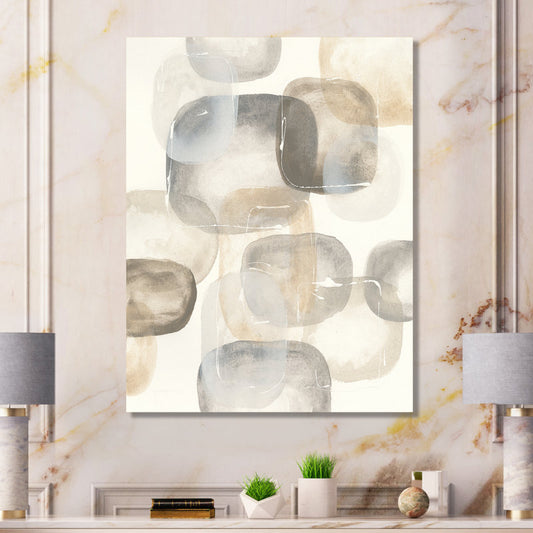 Abstract Grey Stones Art Print – Modern Wall Decor for Contemporary Spaces