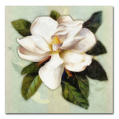 Nouveau Botanica: Elegant Floral Oil Painting