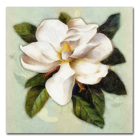 Nouveau Botanica: Elegant Floral Oil Painting