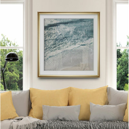 Serene Coastal Waves: Captivating Oil Painting of Ocean Tranquility