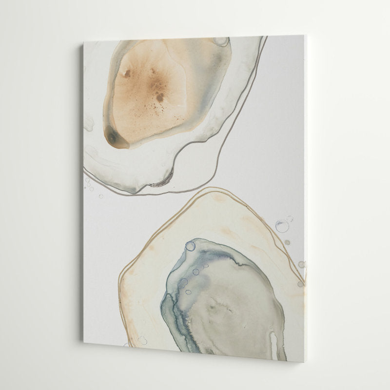 Abstract Ocean Oysters Art - Elegant Coastal Decor for Modern Homes