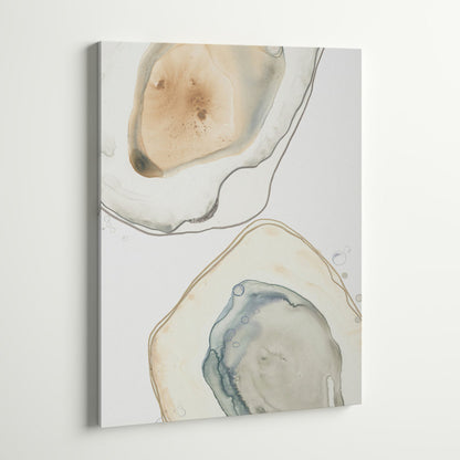 Abstract Ocean Oysters Art - Elegant Coastal Decor for Modern Homes