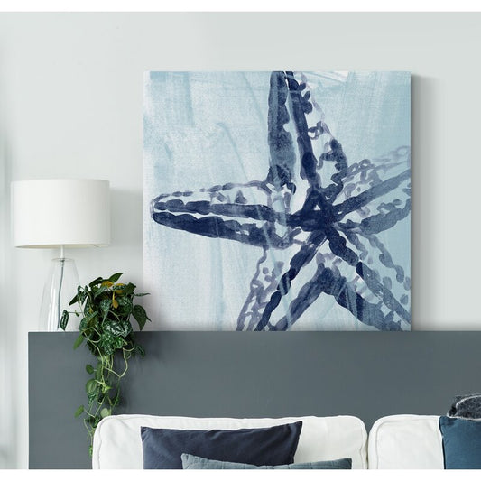 Abstract Starfish Oil Painting for Coastal Home Décor