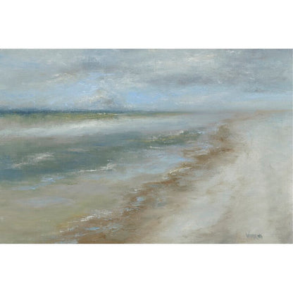 Serene Coastal Landscape Oil Painting