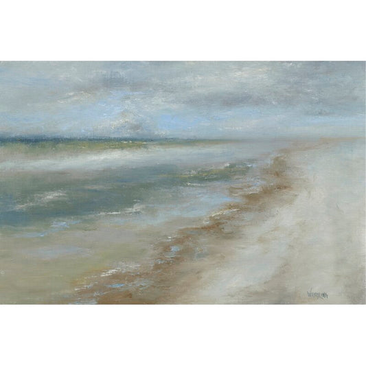 Serene Coastal Landscape Oil Painting