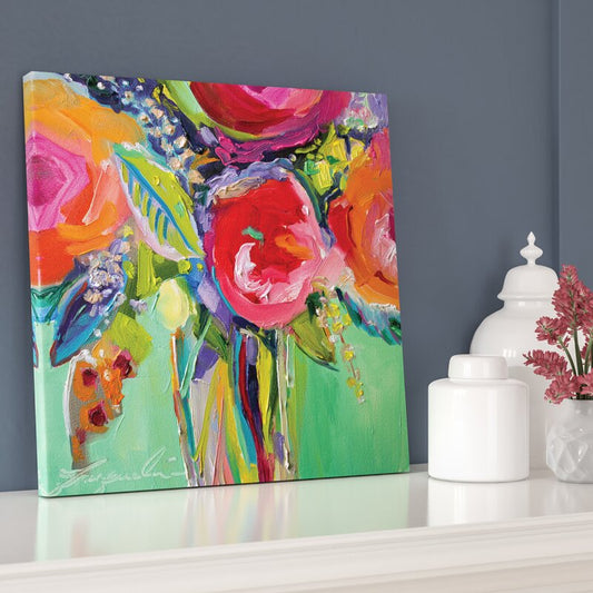 Vibrant Floral Ode to Summer Oil Painting