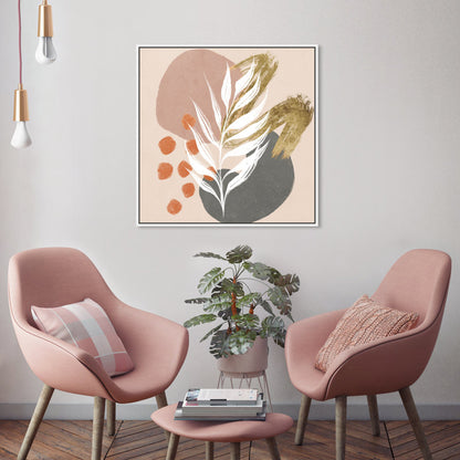 Serene Floral Abstract Oil Painting for Modern Home Decor