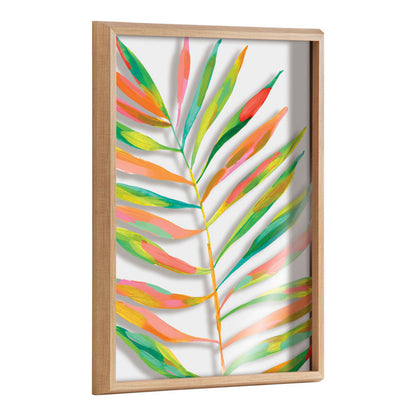 Vibrant Tropical Leaf Oil Painting for Modern Home Decor