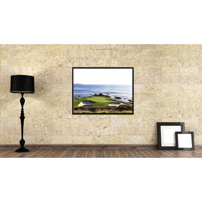 Stunning Coastal View at Pebble Beach Golf Course - Serene Oil Painting