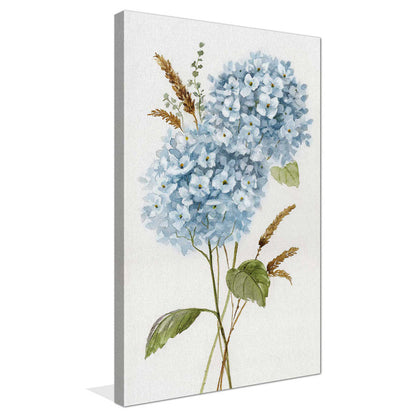 Elegant Blue Hydrangea Oil Painting for Floral Art Lovers