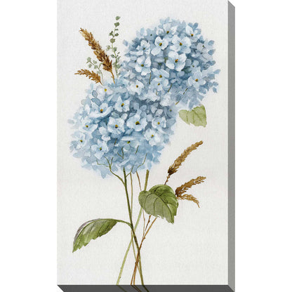 Elegant Blue Hydrangea Oil Painting for Floral Art Lovers