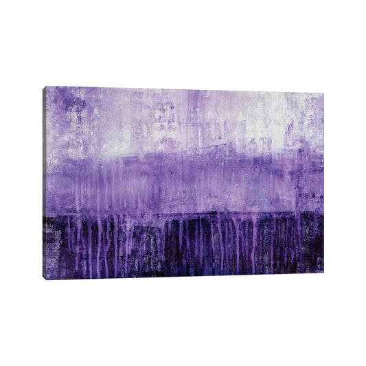Stunning Purple Abstract Oil Painting for Modern Home Decor