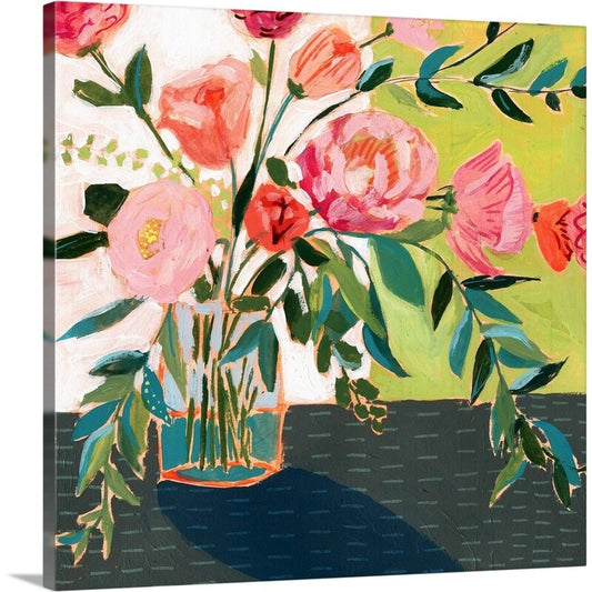 Vibrant Floral Bouquet Oil Painting
