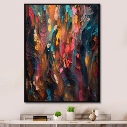 Vibrant Energy Abstract Oil Painting for Modern Home Decor