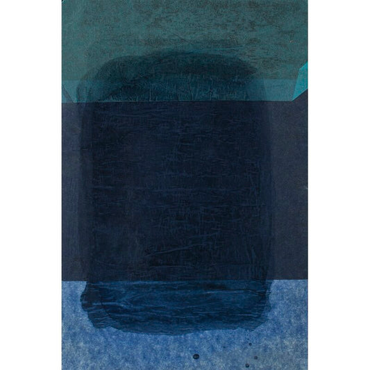 Abstract Blue Tones Oil Painting Inspired
