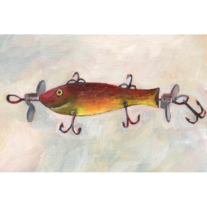 antique fishing lure art Vintage Fishing Lure Art Print