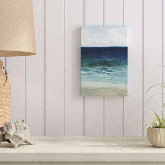 Ocean Serenity Abstract Oil Painting