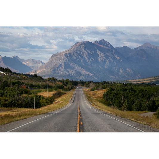 Breathtaking Montana Landscape: Scenic Road Through Majestic Mountains and Meadows