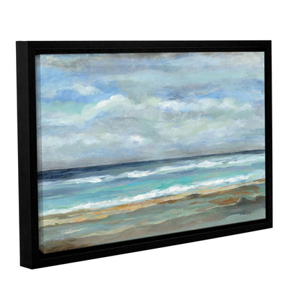 Coastal Serenity: Beautiful Seashore Oil Painting for Beach Home Decor