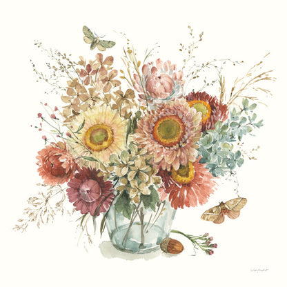 Vibrant Floral Bouquet Oil Painting