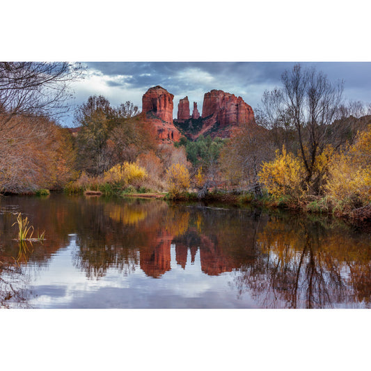 Stunning Sedona Arizona Landscape with Reflections in Tranquil Waters