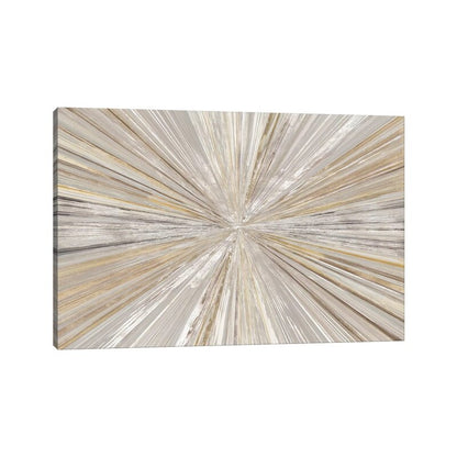 Elegant Abstract Oil Painting with Radiant Light and Texture